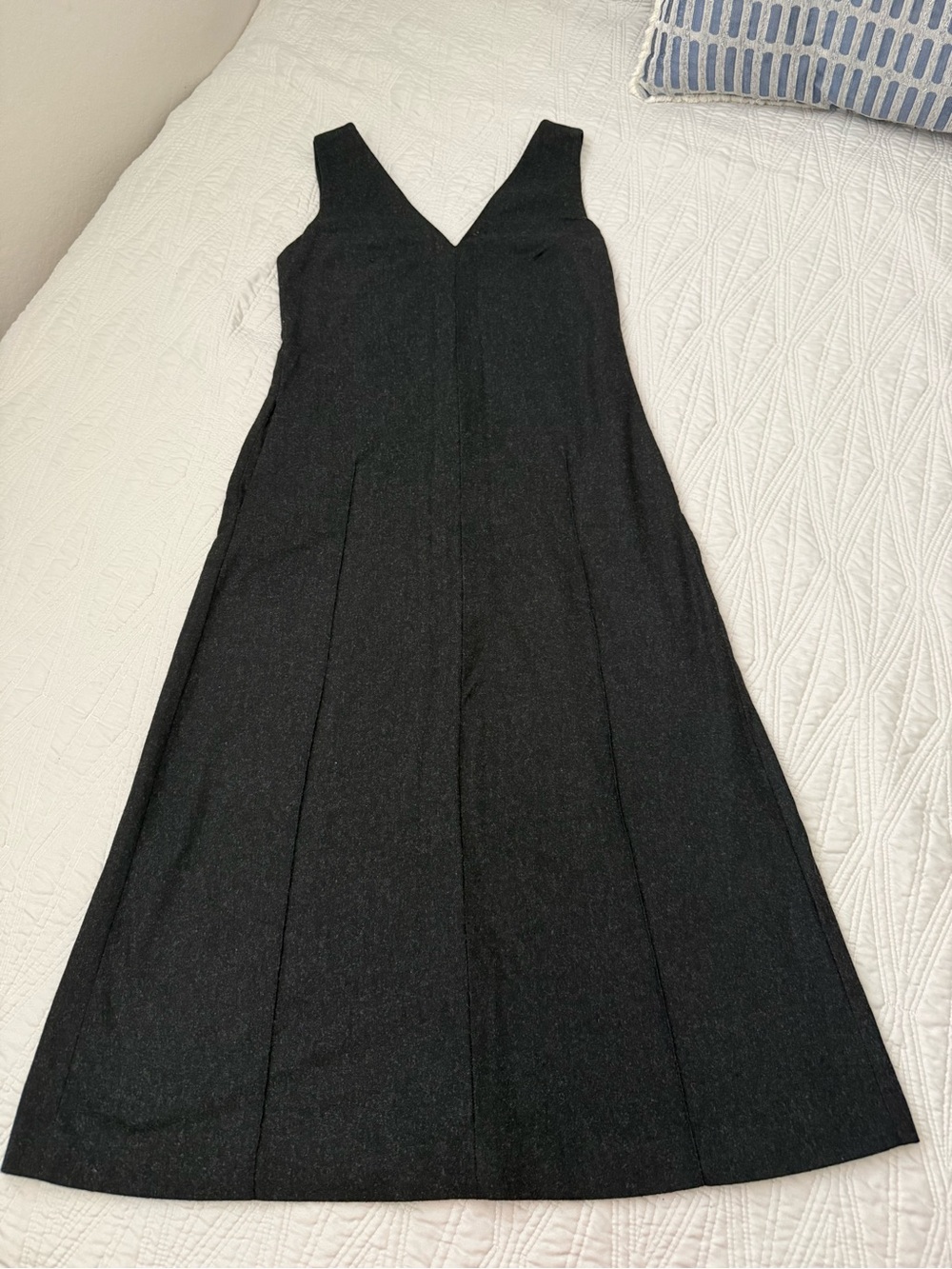 ZARA Classic V-Neck Black A-Line Women's Dress